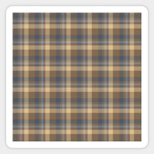 Tartan - Brown, Blue and Sand colors Sticker